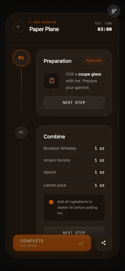 Pappy recipe card with step-by-step instructions